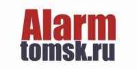 Alarm.tomsk.ru логотип автосервиса по установке сигнализаций